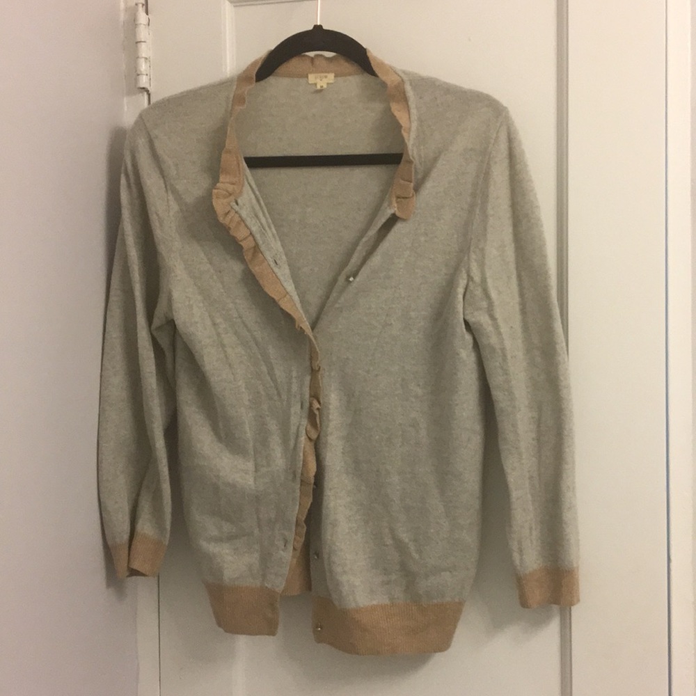 J. Crew Grey Cardigan in size M.
